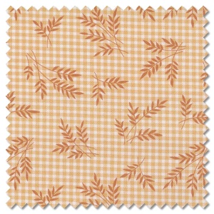 Plain and Simple - wheat gingham honey (per 1/4 metre)