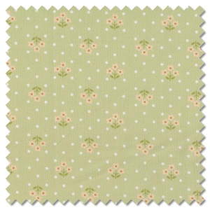 Plain and Simple - tri flower pistachio (per 1/4 metre)