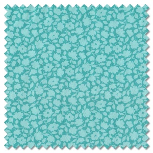 Plain and Simple - silhouette turquoise (per 1/4 metre)