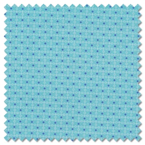 Plain and Simple - tic tac toe aqua (per 1/4 metre)