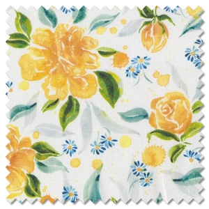 Sunshine & Blue Skies - rose upon rows cloud (per 1/4 metre)