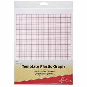 Plain template plastic for patchwork templates and quilting stencils