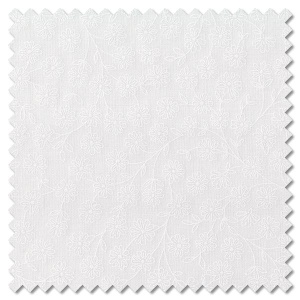 Tiny Tonals - daisy chain white on white (per 1/4 metre)