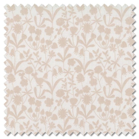 Tiny Tonals - wildflowers cream on cream (per 1/4 metre)