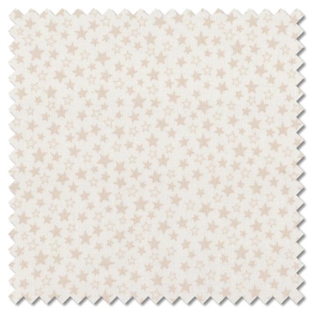 Tiny Tonals - tiny stars cream on cream (per 1/4 metre)