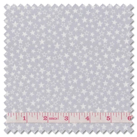 Tiny Tonals - tiny stars grey on grey (per 1/4 metre)