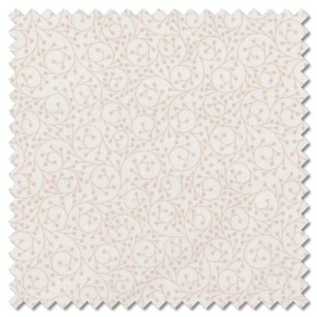 Tiny Tonals - vines cream on cream (per 1/4 metre)