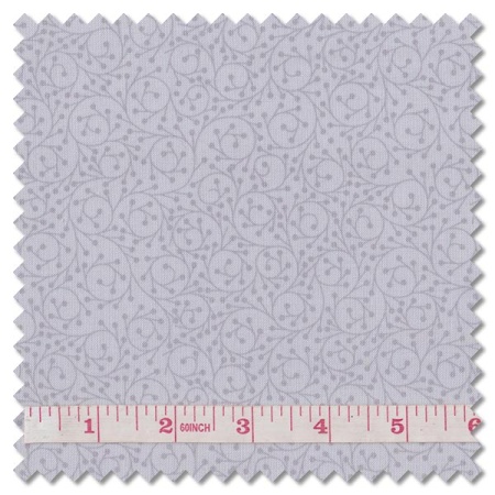 Tiny Tonals - vines grey on grey (per 1/4 metre)