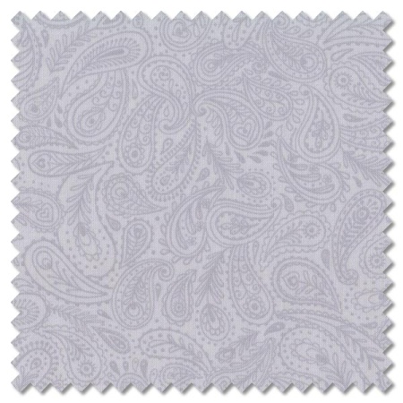 Tiny Tonals - peacock paisley grey on grey (per 1/4 metre)