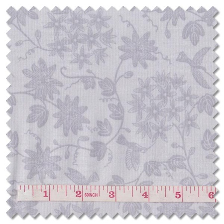 Tiny Tonals - hummingbird grey on grey (per 1/4 metre)