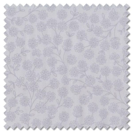 Tiny Tonals - daisy chain grey on grey (per 1/4 metre)