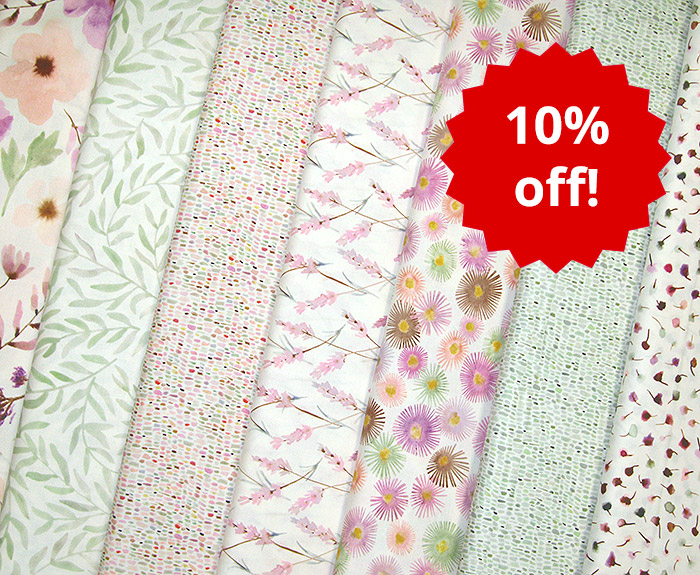 10% off introductory offer on new Moda Blooming Lovely