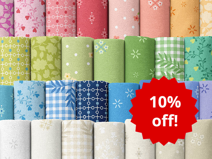 10% off introductory offer on new Andover Fabrics Plain and Simple