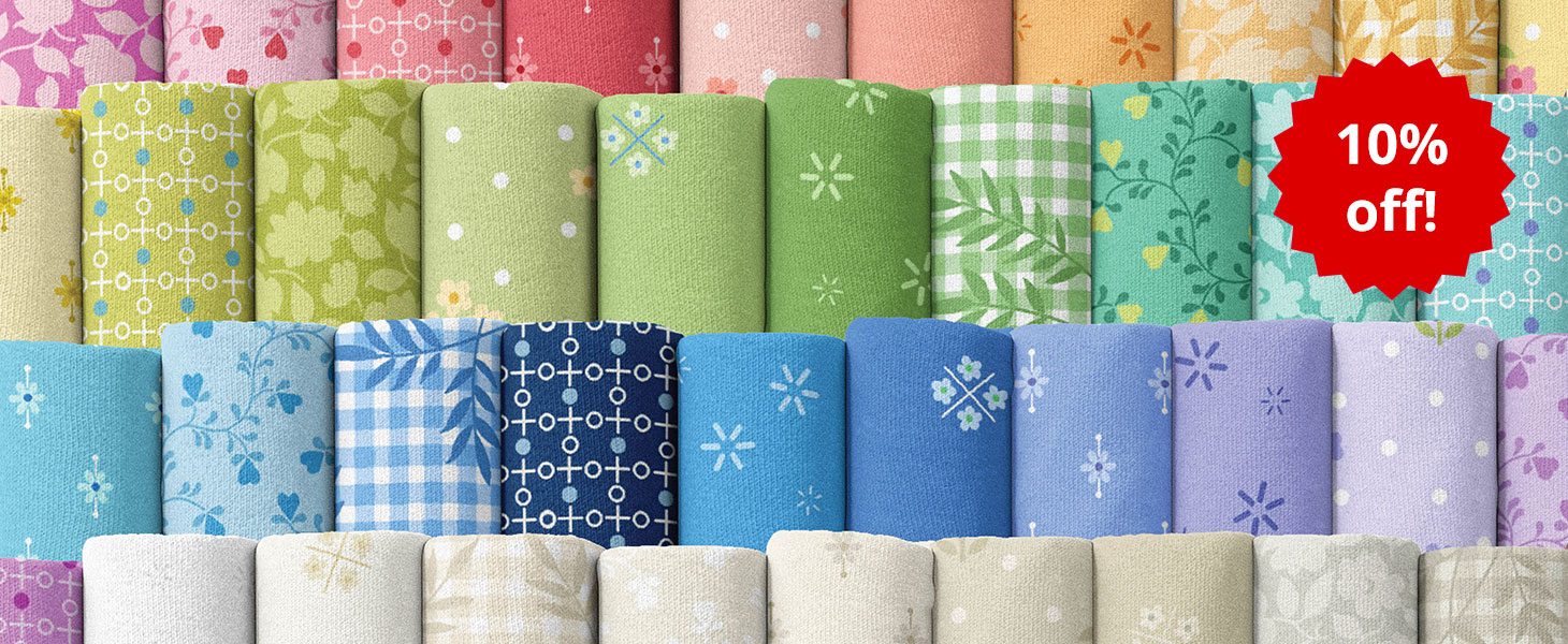 10% off introductory offer on new Andover Fabrics Plain and Simple